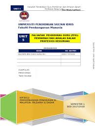 Keperluan untuk menyatakan falsafah pendidikan negara secara tersurat telah lama disedari. 20170912150919unit 5 Falsafah Pendidikan Guru