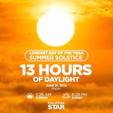 The longest day of the year, the summer solstice, is on or near 21 june. Philippines To Experience Longest Day Tomorrow Philstar Com