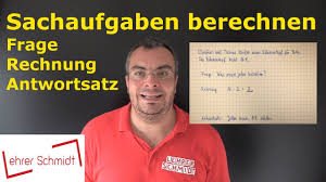 Übungen klassenarbeit mathe 3 klasse textaufgaben. Textaufgaben Berechnen Mathematik Einfach Erklart Lehrerschmidt Youtube