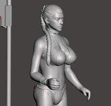 Fichier STL PRINCESSE LEIA TENUE D'ESCLAVE NUE, NUE VINTAGE STAR WARS  ACTION FIGURE, KENNER 3.75, JABBA'S PALACE DANCER, CUSTOM 118 FIGURE  ⭐・Design pour imprimante 3D à télécharger・Cults