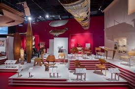 View Of The Exhibition Plywood Material Of The Modern World Victoria Albert Museum London Exhibition Design Timeless Furniture Furniture Design