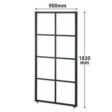 アスクル トーカイスクリーン ブラックフレームパーティション アクリルパネル 高さ1820mm 幅900mm 1枚 通販 askul 公式 アクリル パネル パーティション フレーム
