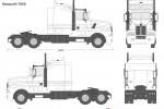 Works on ets2 & ats standalone skin. Vector Drawings Kenworth