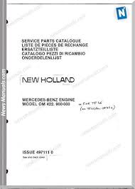 New Holland Engine Meceds Om 422 900 000 Part Catalogue Parts Catalog New Holland Catalog