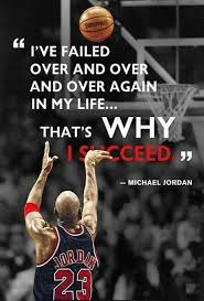 Inspirational Basketball Quote From Michael Jordan I Ve Failed Over And Over And Over Again In My Life That S Why Jordan Quotes Sport Quotes Sports Quotes