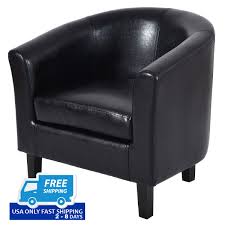 Sectional sofas & sets in fabric and leather. Pu Leather Single Sofa Arm Chair With Cushion By Choice Products