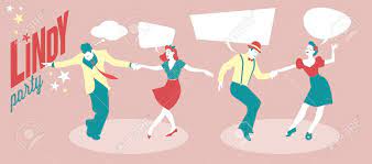 Don't miss out, for all the acts are blazing hot. Lindy Swing Party Two Young Couples Dancing Swing Or Lindy Royalty Free Cliparts Vectors And Stock Illustration Image 56715810