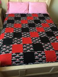 San Francisco 49ers Red And Black Quilt Etsy In 2020 Quilts Black Quilt San Francisco 49ers