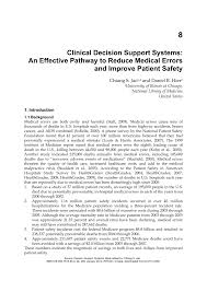 Pdf Clinical Decision Support Systems An Effective Pathway To Reduce Medical Errors And Improve Patient Safety