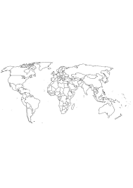 Раскраска карта мира. раскраска карта мира. Печатать раскарску.