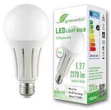 Select from premium led bulb of the highest quality. Greenandco Cri 90 E27 Led Bulb 24w Replaces 150w 2050lm 3000k Warm White 270 Beam Angle 230v Ac No Flicker Not Dimmable Greenandco