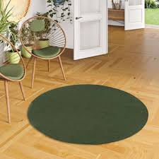 72,24 € kostenloser versand weitere größen. Luxus Hochflor Shaggy Teppich Velvet Grun Rund