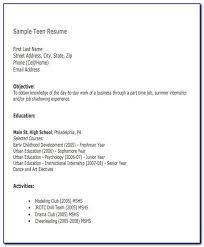 • how to write an entry level resume with no experience. Teenager First Job Resume Template Vincegray2014