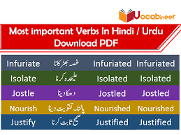 1200 Most Important English Verbs In Hindi Download Free Pdf Set 8 English Vocabulary Words English Verbs Vocabulary Words