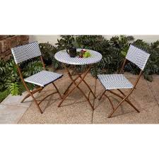 Hampton Bay French Caf 3 Piece Wicker Outdoor Patio Folding Bistro Set 65 51867 The Home Depot In 2020 Outdoor Patio Set Bistro Set Outdoor Bistro Set