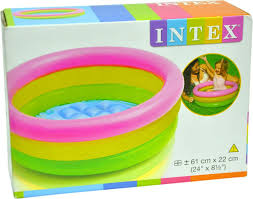 Next, fill your bathtub with warm water until the water is at least two inches above the jets. Intex Combo Of 4ft Bath Tub And Air Pump Multicolour Amazon In Baby Products