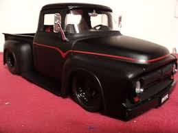1956 Ford Back With Red Stripe Paint Job Plastic Model Truck Vintage Pickup Trucks 1956 Ford Truck Ford Trucks