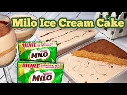 Milo Graham Float Recipe 3 Ingredient Milo Ice Cream Cake 3 Sangkap Lang Below 100 Pesos Youtube Float Recipes Ice Cream Cake Graham Cake