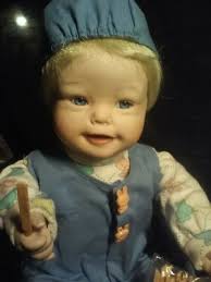 Vintage Yolanda Bello, "Eric's First French Fries", 9" Porcelain Doll, Box,  COA