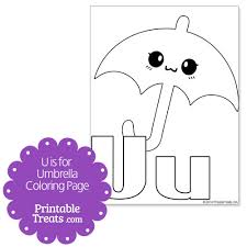I found this fun idea on activity mom. U Is For Umbrella Coloring Page Printable Treats Com