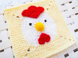 They bring huge presents, hug, kiss and play with him or her. The Year Of The Chicken Granny Square Hojas De Ganchillo Cuadrados De Ganchillo Ganchillo Bebe