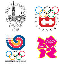 A logo dos jogos traz três pessoas de mãos dadas, traduzindo o espírito de coletividade da competição. Os Logos Das Olimpiadas Dos Ultimos 100 Anos A Colecao Inteira Para Vc Apreciar Blue Bus