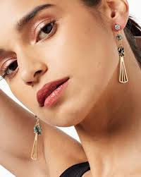 Buy Gold-Toned & Black Earrings for Women by PROJECT EVE Online