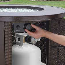 On top of all the benefits, propane fire pits will allow you to use decorative fire stones. Better Homes Gardens Colebrook 37 Inch Gas Fire Pit Walmart Com Walmart Com