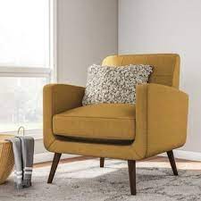 Living Room Chairs Mid Century Accent Chair Yellow Accent Chairs Yellow Living Room