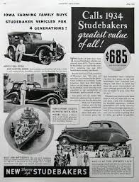 1934 Studebaker Auto Ad 1920 S Studebaker Truck Etsy Car Ads Studebaker Old Advertisements