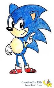 Video Game Lovers Are Huge Fans Of Video Game Characters Sonic The Hedgehog Sonicthehedgehog Ca Simple Cartoon Characters How To Draw Sonic Simple Cartoon
