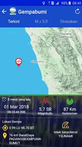 Gempa terjadi pukul 23.34 wib dan tidak berpotensi tsunami. Gempa Bumi Berkekuatan 5 7 Sr Mengguncang Kota Padangsidimpuan Buktipers