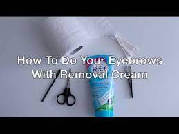 Best hair removal cream for dry skin. Easy Quarantine Eyebrows With Hair Removal Cream Tutorial Lidia Daniel Youtube