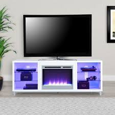 70 Inch Black Fireplace Tv Stand Pin On White Tv Stands