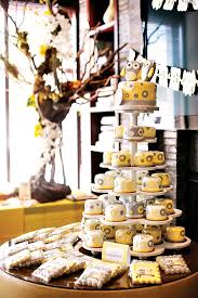 Yellow Gray Owl Themed Twins Baby Shower Hostess With The Mostess