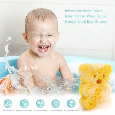 1pc Random Hair Baby Bath Sponge Soft Foam Scrubber Natural Sponge For Body Toddler Sensitive Skin And Scalp Cleaning Gentle On Infant Health Baby Care Baby Products Cate Org