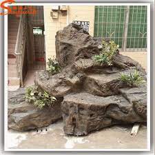 tuin decoratie muur waterval fonteinen glasvezel rots waterval waterval boeddha fontein landschap met grafische afbeelding tuin decoratie muur waterval stenen