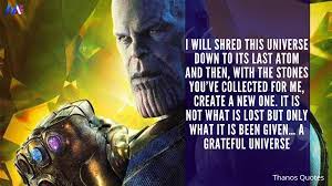 Today's post definitely for marvels fans who want to quotes about the favorite villain. Best Thanos Quotes From Avengers Infinity War Endgame Marvel Superhero Quotes Winning Quotes Nature Quotes