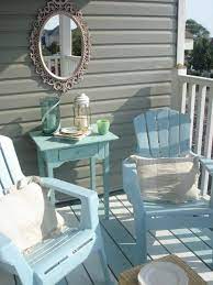 Baby Blue Cape Cod Chairs Apartment Patio Decor Plastic Patio Chairs Beach Patio