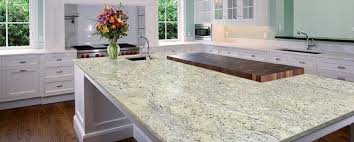 white ice granite countertop slab in