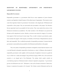 Maybe you would like to learn more about one of these? Asssignment Responsible Government And Independent Government System Definition Of Responsible Government And Independent Government System Responsible Studocu