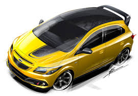 Chevrolet Onix Track Day Concept Sketch Render Automotive Design Concept Car Design Automotive Illustration