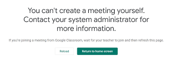 Sorry, an error has occurred when screen sharing. How To Get Rid Of Error You Can T Create A Meeting Yourself On Meet Through Classroom Google Classroom Community