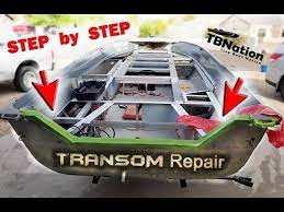 Aluminum Boat Transom Repair Step By Step Tutorial For Aluminum Boats Jon Boats Youtube