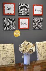 Uttermost hanging wine framed wall art. Red And Black Damask Eat Drink Be Merry Chef Wall Decor Set