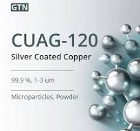 Silver Coated Copper Powder Microparticles 1-3 um 99.9 % (CUAG-120)