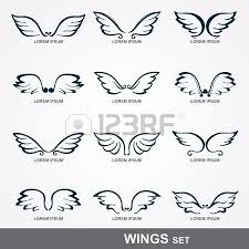 Set Kreuz Und Flugel Tatowierung Elemente Tatowierungen Engelsflugel Tattoo Flugel Tattoo