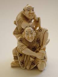 All netsukes in our collection are hand carved from high quality boxwood. Netsuke Traditional Kyoto