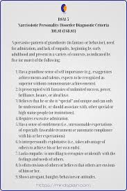 Maybe you would like to learn more about one of these? Dsm 5 Diagnostic Criteria Narcissistic Personality Disorder Narcissistic Personality Disorder Personality Disorder Narcissistic Behavior