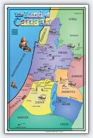 Products Poster Map The Land Of Canaan Map Personal Relationship Poster
